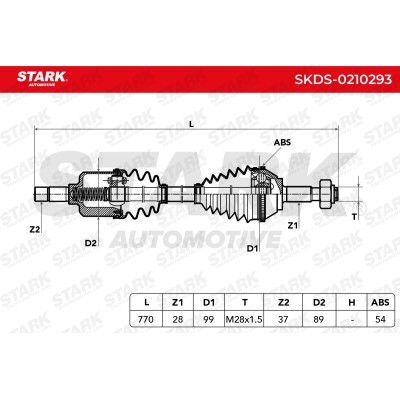 Drive Shaft Stark SKDS-0210293 SKDS-0210293 - photo 6