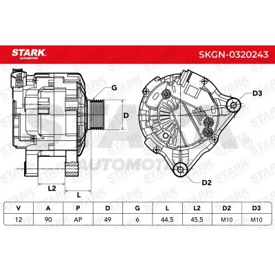Alternator Stark SKGN-0320243 SKGN-0320243 - photo 7