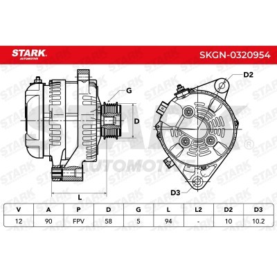 Alternator Stark SKGN-0320954 SKGN-0320954 - photo 7