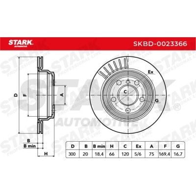 Brake Disc Stark SKBD-0023366 SKBD-0023366 - photo 5