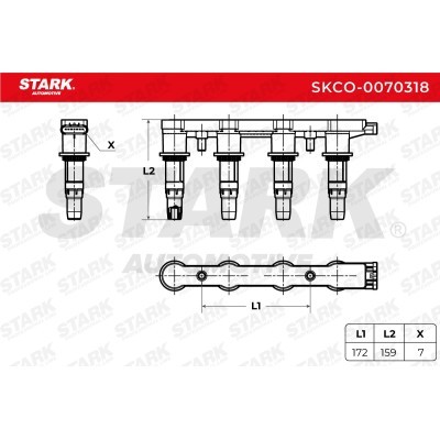 Ignition Coil Stark SKCO-0070318 SKCO-0070318 - photo 2