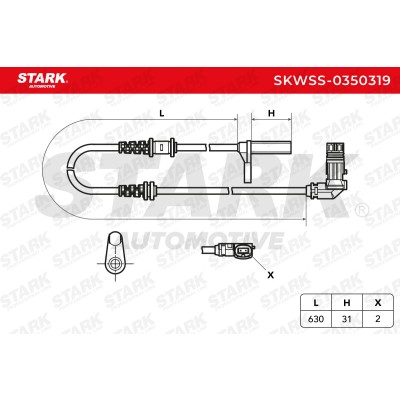 ABS Sensor Stark SKWSS-0350319 SKWSS-0350319 - photo 6