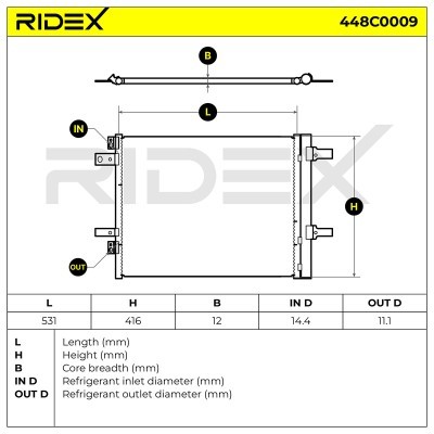 A/C condenser 448C0009 - photo 9