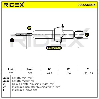 Shock Absorber RIDEX 854S0503 854S0503 - photo 8