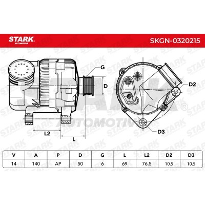 Alternator Stark SKGN-0320215 SKGN-0320215 - photo 6