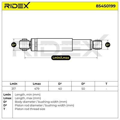 Shock Absorber RIDEX 854S0199 854S0199 - photo 7