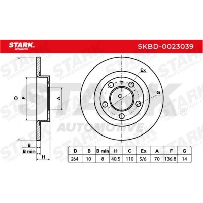 Brake Disc Stark SKBD-0023039 SKBD-0023039 - photo 8