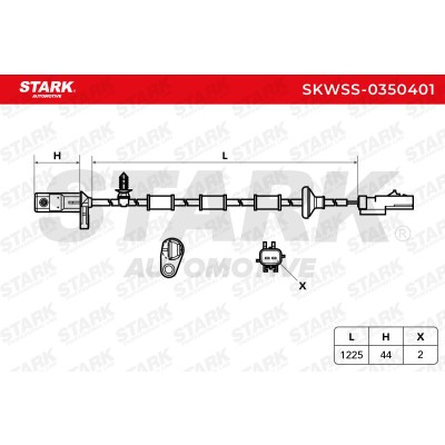 ABS Sensor Stark SKWSS-0350401 SKWSS-0350401 - photo 6