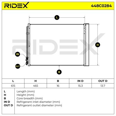 A/C condenser 448C0284 - photo 6