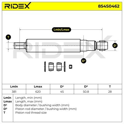 Shock Absorber RIDEX 854S0462 854S0462 - photo 6