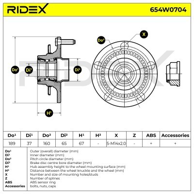Wheel Bearing RIDEX 654W0704 654W0704 - photo 5