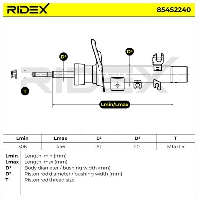 Shock Absorber RIDEX 854S2240 854S2240 - photo 6