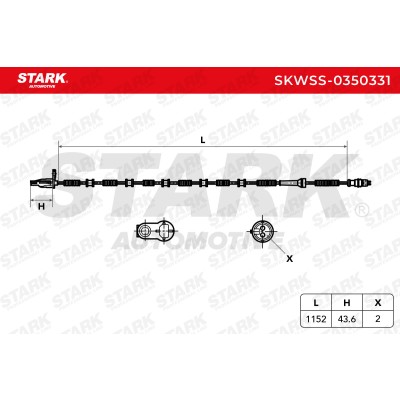 ABS Sensor Stark SKWSS-0350331 SKWSS-0350331 - photo 6