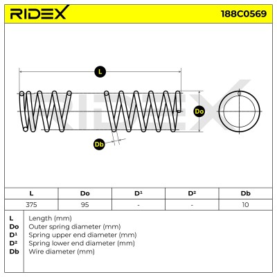 Suspension Spring RIDEX 188C0569 188C0569 - photo 5