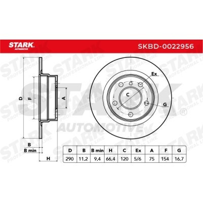Brake Disc Stark SKBD-0022956 SKBD-0022956 - photo 5