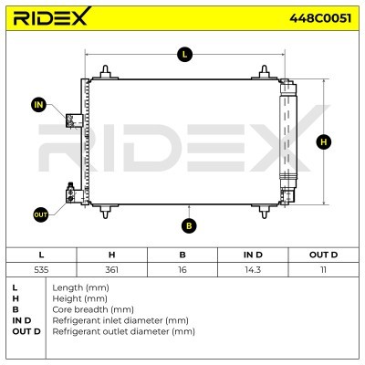 A/C condenser 448C0051 - photo 7