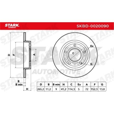 Brake Disc Stark SKBD-0020090 SKBD-0020090 - photo 4