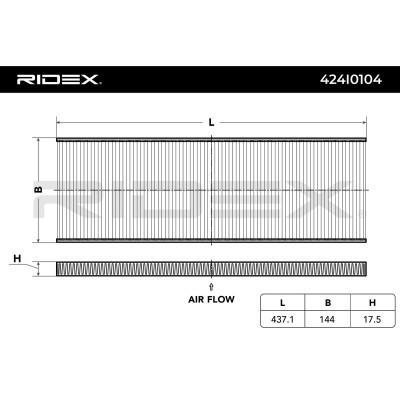Cabin Air Filter RIDEX 424I0104 424I0104 - photo 2