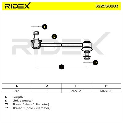 Stabilizer Link RIDEX 3229S0203 3229S0203 - photo 9