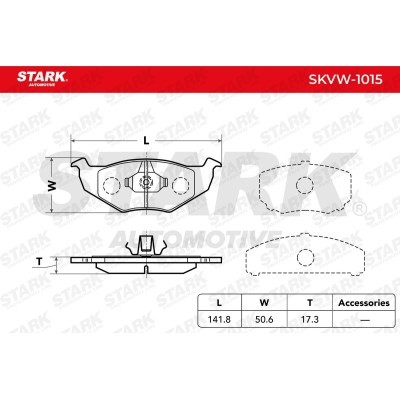 Brake Pads Set Stark SKVW-1015 SKVW-1015 - photo 2