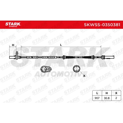 ABS Sensor Stark SKWSS-0350381 SKWSS-0350381 - photo 6