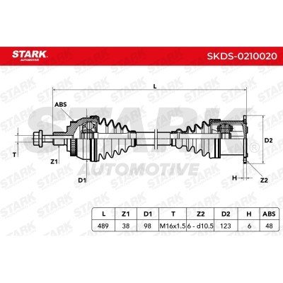 Drive Shaft Stark SKDS-0210020 SKDS-0210020 - photo 6