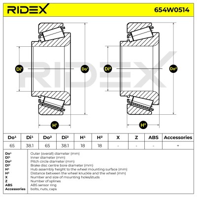 Wheel Bearing RIDEX 654W0514 654W0514 - photo 5
