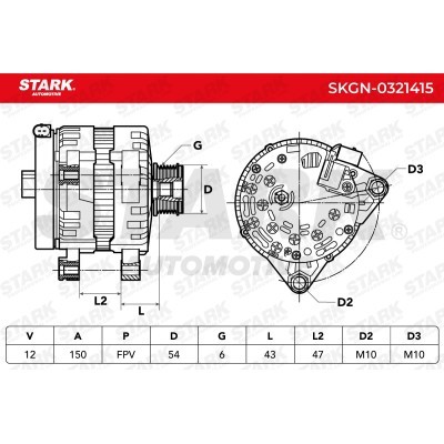 Alternator Stark SKGN-0321415 SKGN-0321415 - photo 5