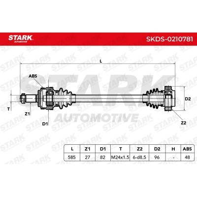 Drive Shaft Stark SKDS-0210781 SKDS-0210781 - photo 7