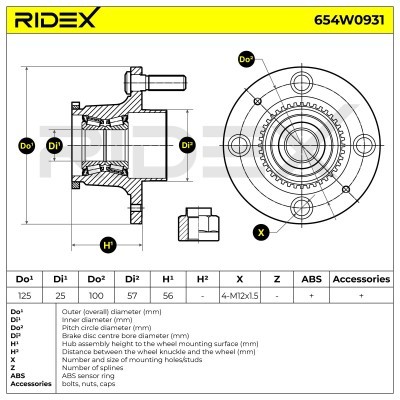 Wheel Bearing RIDEX 654W0931 654W0931 - photo 6