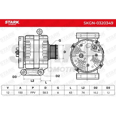 Alternator Stark SKGN-0320349 SKGN-0320349 - photo 5
