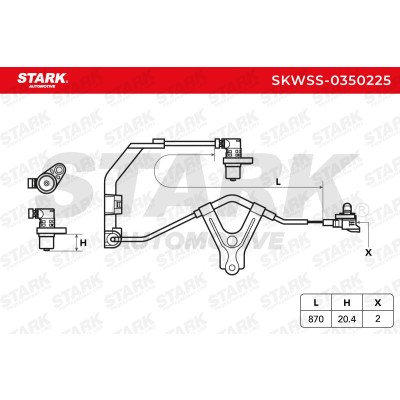 ABS Sensor Stark SKWSS-0350225 SKWSS-0350225 - photo 8