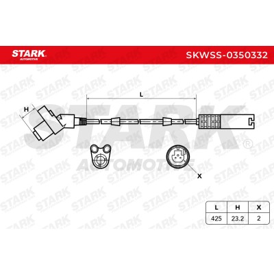 ABS Sensor Stark SKWSS-0350332 SKWSS-0350332 - photo 6