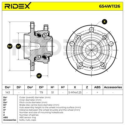 Wheel Bearing RIDEX 654W1126 654W1126 - photo 9