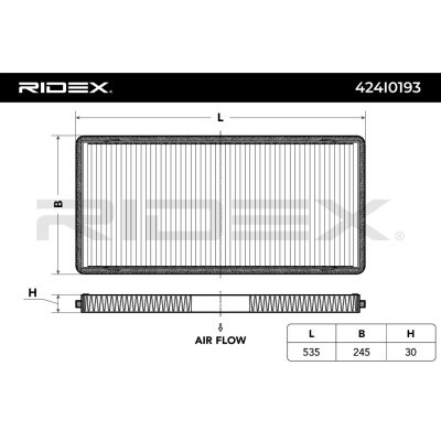 Cabin Air Filter RIDEX 424I0193 424I0193 - photo 5