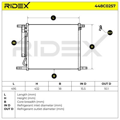 A/C condenser 448C0257 - photo 5