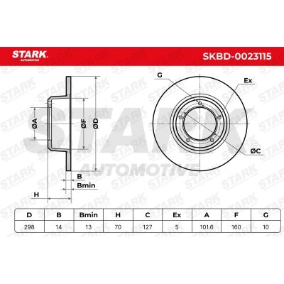 Brake Disc Stark SKBD-0023115 SKBD-0023115 - photo 5