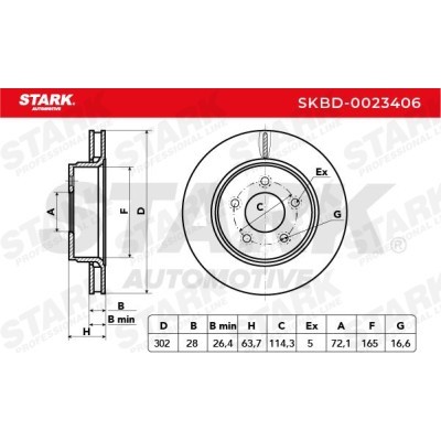 Brake Disc Stark SKBD-0023406 SKBD-0023406 - photo 4