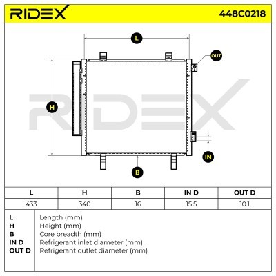 A/C condenser 448C0218 - photo 6