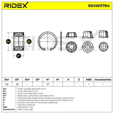 Wheel Bearing RIDEX 654W0784 654W0784 - photo 7