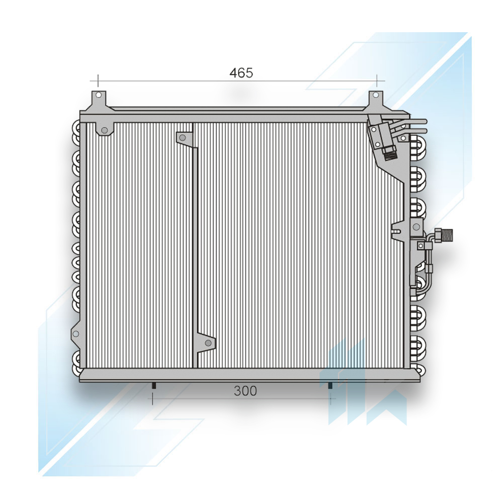 Condenser for Mercedes-Benz E-Klase (W124)   1984 - 1997 210MBW1240 - photo 1