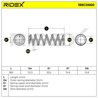 Suspension Spring RIDEX 188C0660 188C0660 - photo 7