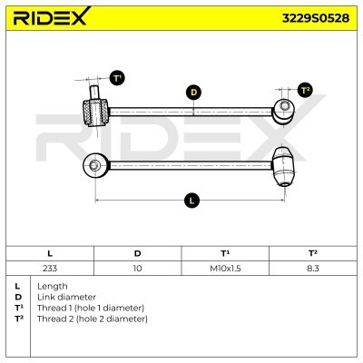 Stabilizer Link RIDEX 3229S0528 3229S0528 - photo 7