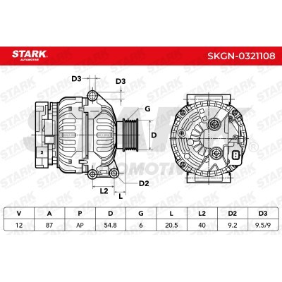 Alternator Stark SKGN-0321108 SKGN-0321108 - photo 5
