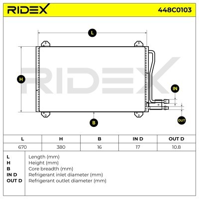 A/C condenser 448C0103 - photo 6