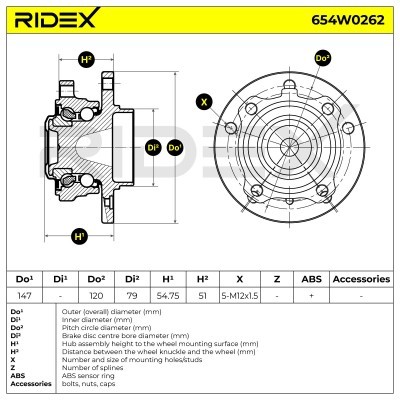 Wheel Bearing RIDEX 654W0262 654W0262 - photo 5