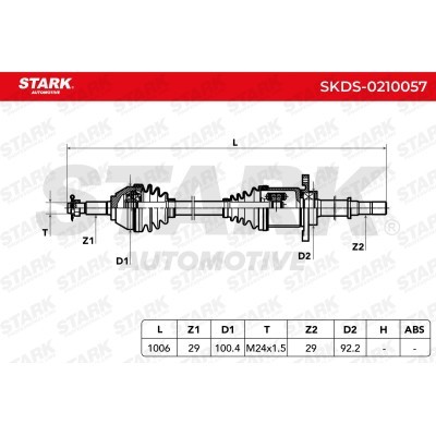 Drive Shaft Stark SKDS-0210057 SKDS-0210057 - photo 8