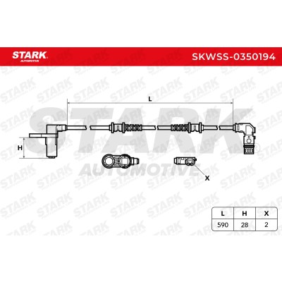 ABS Sensor Stark SKWSS-0350194 SKWSS-0350194 - photo 5
