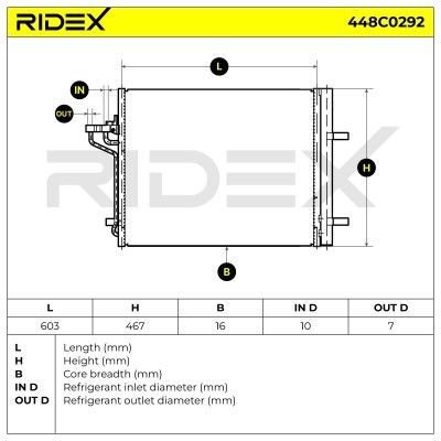 A/C condenser 448C0292 - photo 5