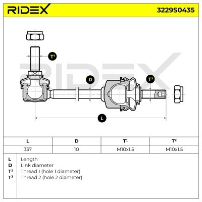 Stabilizer Link RIDEX 3229S0435 3229S0435 - photo 11